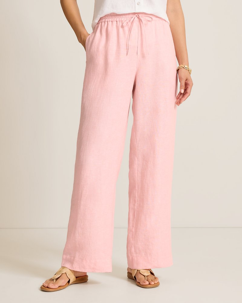 Two Palms High-Rise Linen Easy Pants