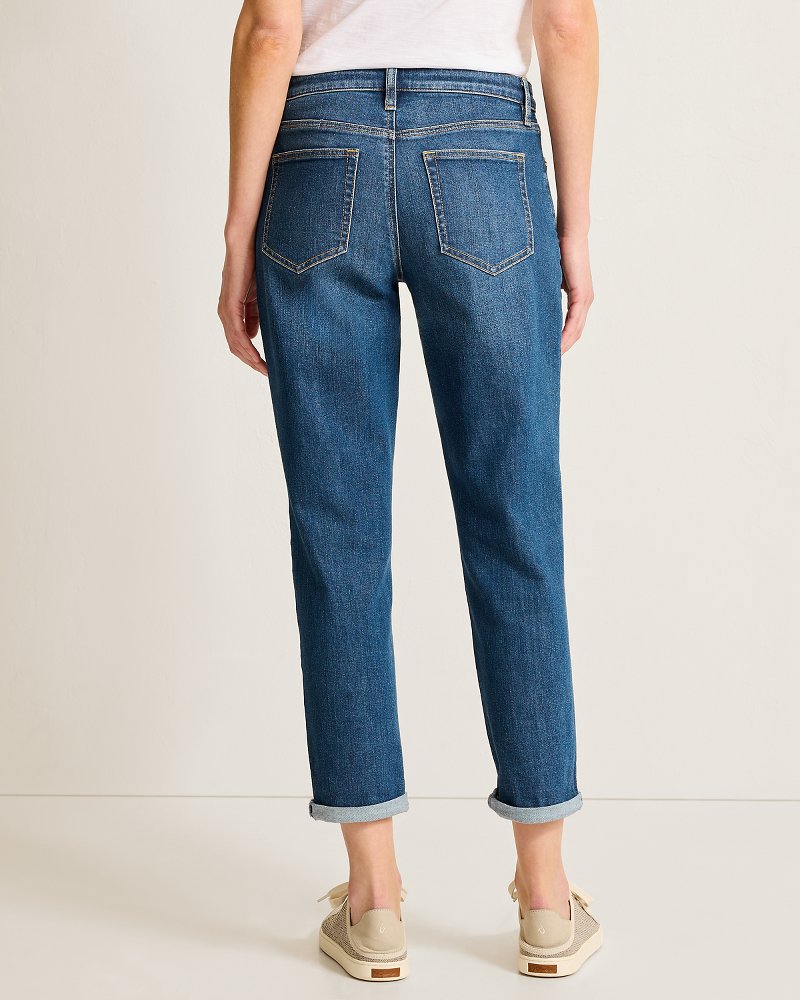 Thumbnail for Mid-Rise Slim Boyfriend Jeans