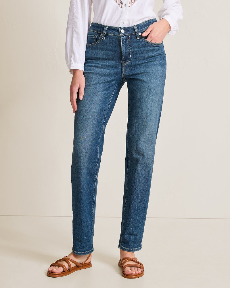 High-Rise Straight-Leg Jeans