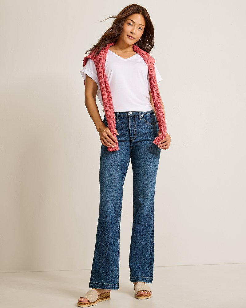 Mid-Rise Flare Jeans