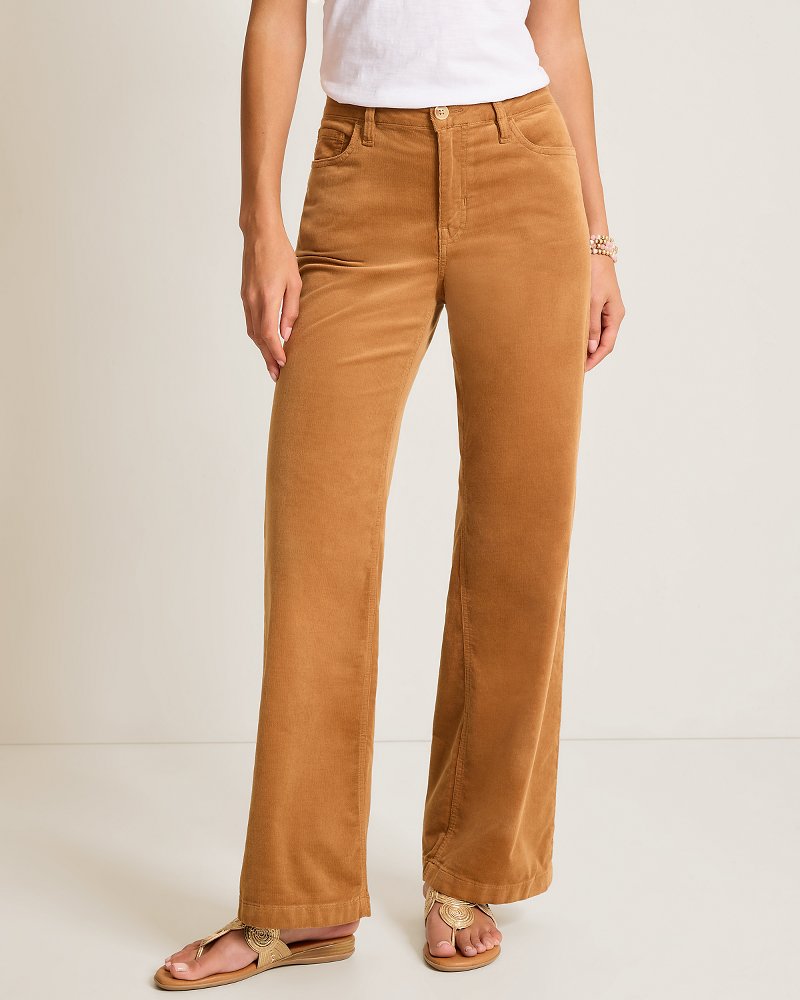 Sailor Corduroy Wide-Leg Pants