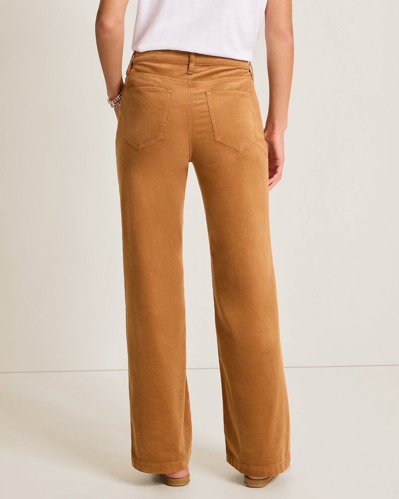 Sailor Corduroy Wide-Leg Pants