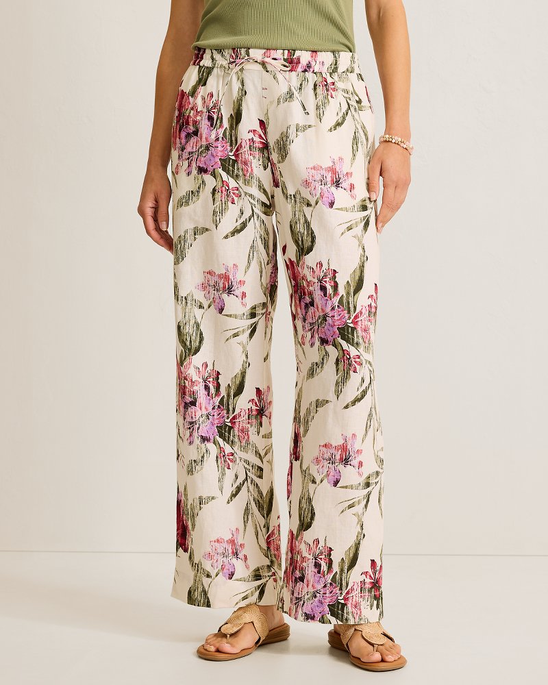 Two Palms Orchid Isle High-Rise Linen Easy Pants