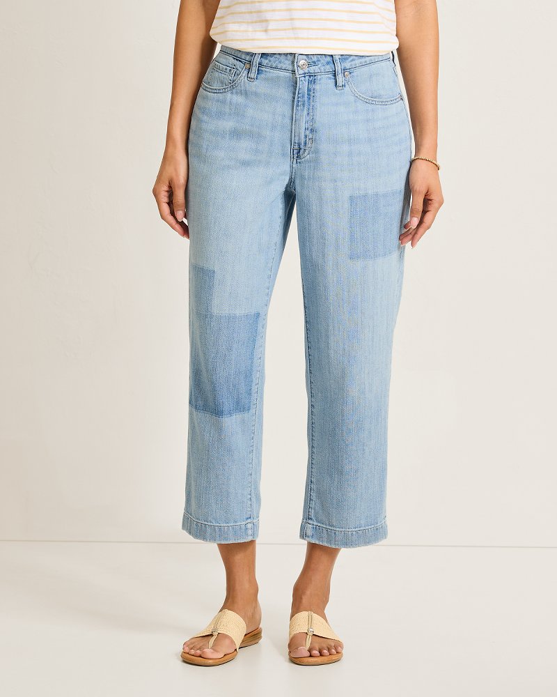 High-Rise Relaxed Straight-Leg Cropped Jeans
