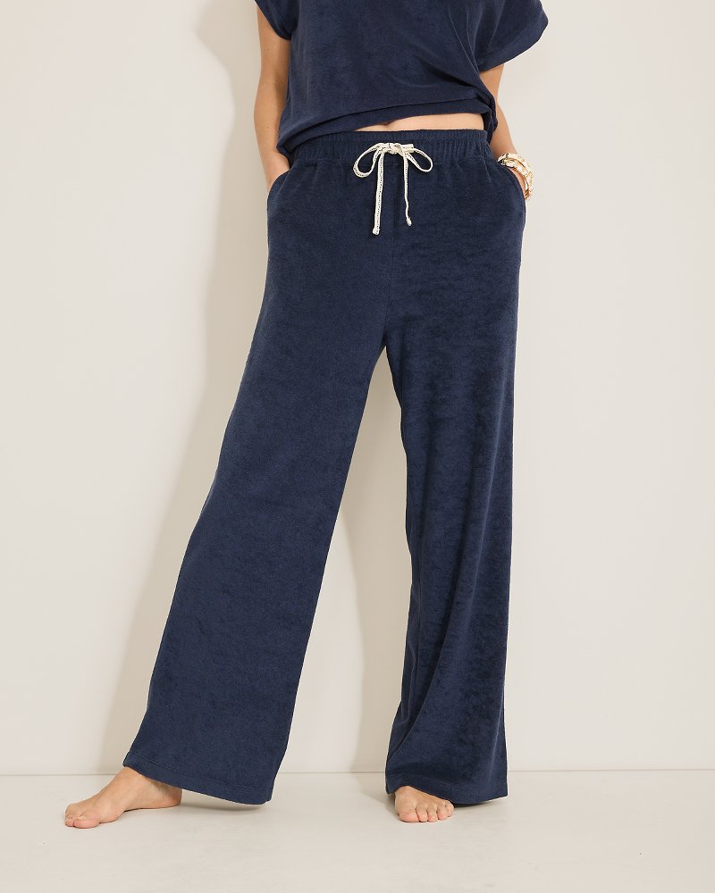 Suncoast Loop Terry Wide-Leg Pants