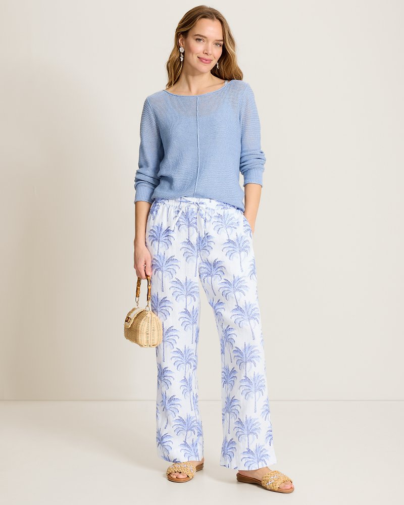 Two Palms Palm Banks High-Rise Linen Easy Pants