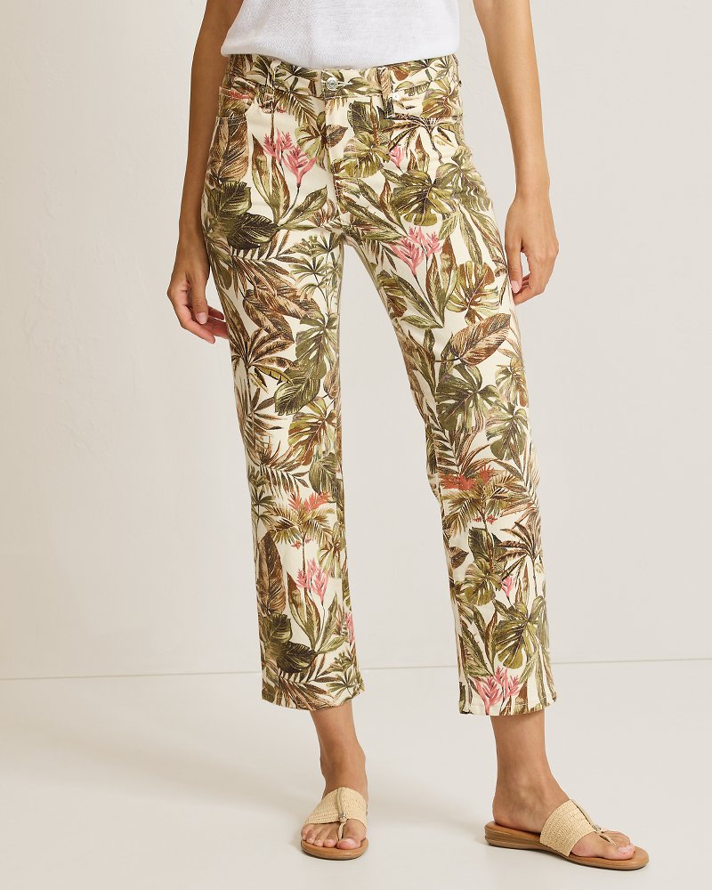 Hidden Coast High-Rise Cropped Straight-Leg Jeans