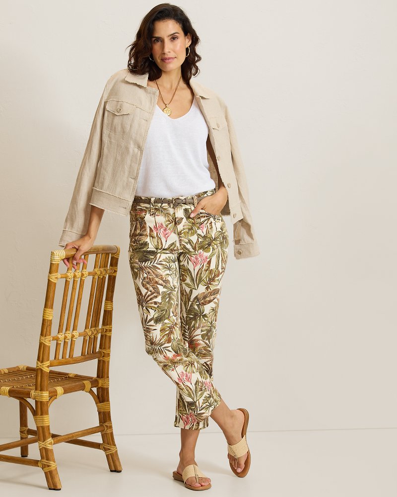 Hidden Coast High-Rise Cropped Straight-Leg Jeans