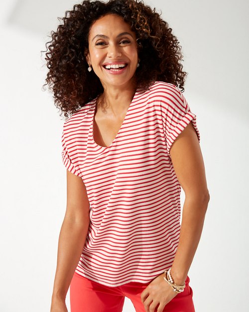 Kauai Shimmer Stripe Jersey T-Shirt