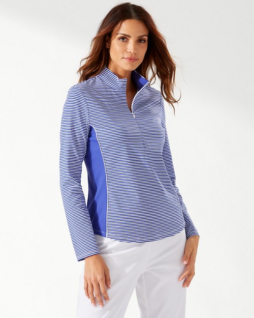 Aubrey Stripe IslandZone® Half-Zip Sweatshirt