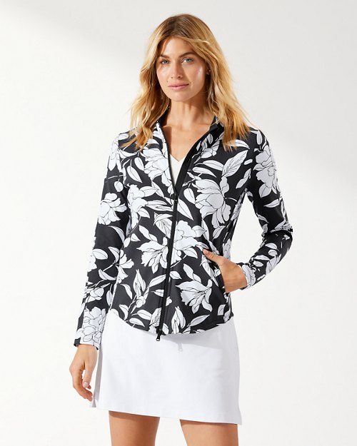 Aubrey Blissful Blooms IslandZone® Full-Zip Mock Jacket