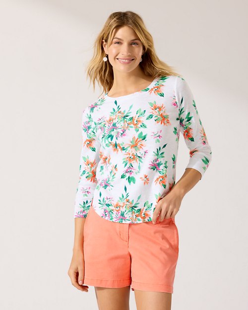 Ashby Isles Joyful Blooms 3/4-Sleeve T-Shirt