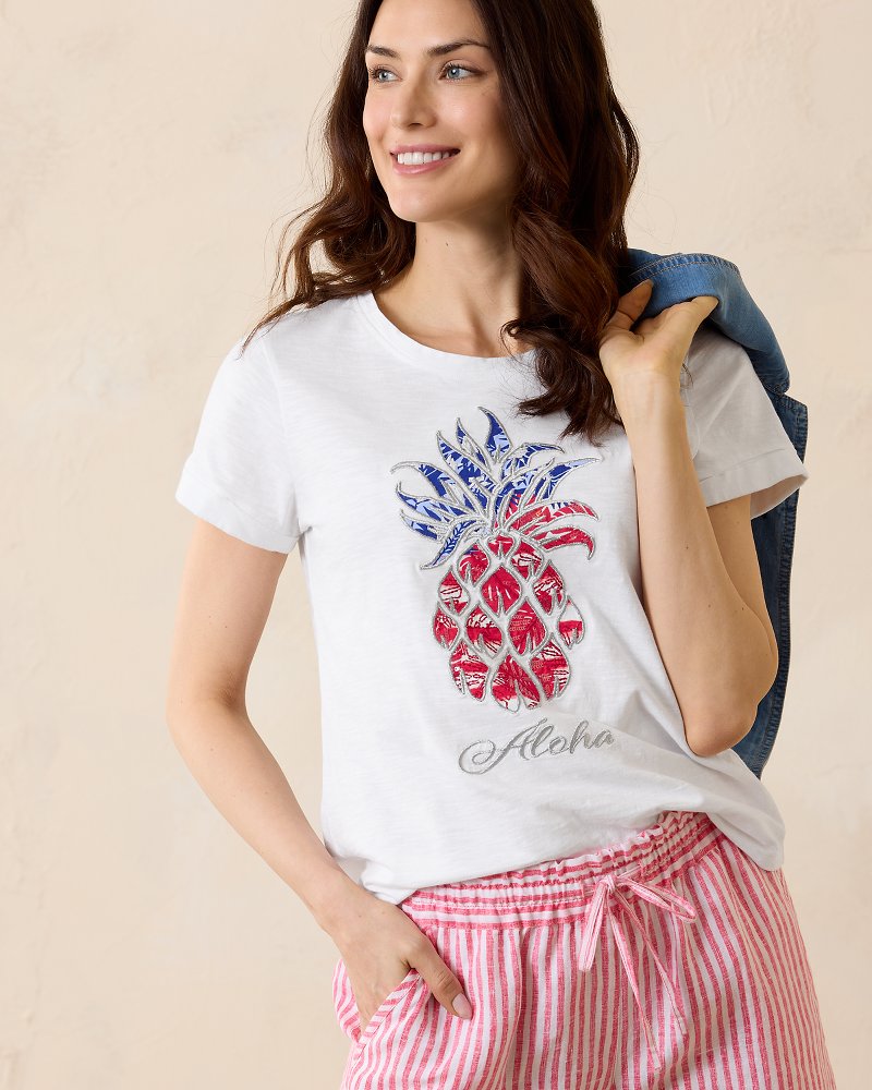 Americana Pineapple Lux Short-Sleeve T-Shirt
