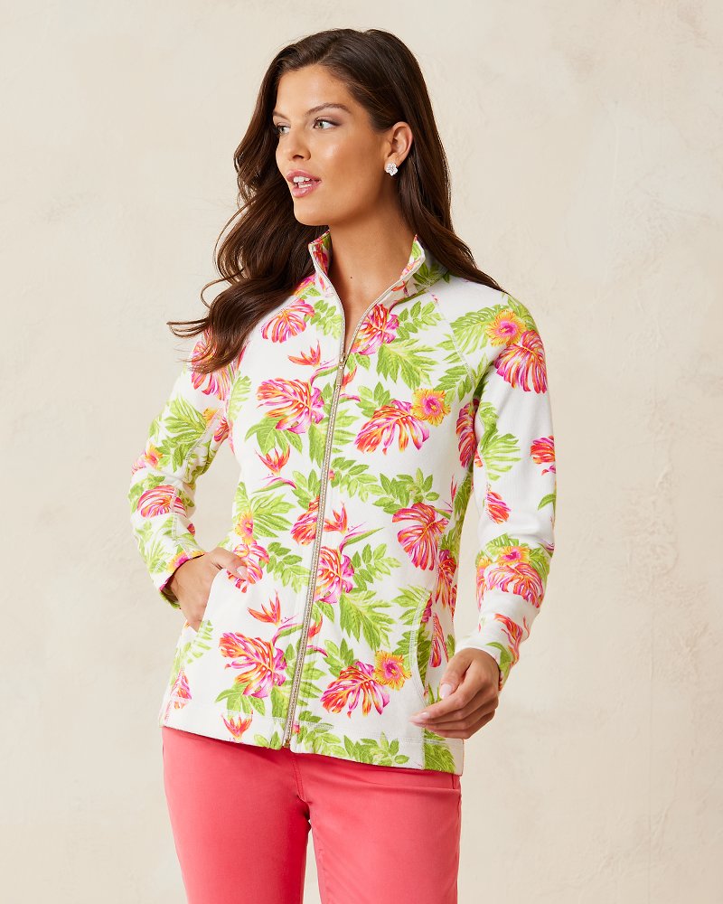 Aruba Tidal Fronds Full-Zip Sweatshirt