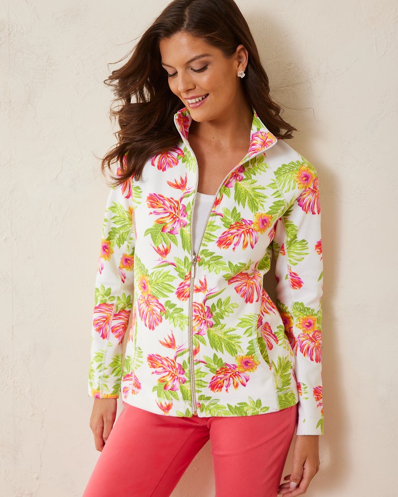 Aruba Tidal Fronds Full-Zip Sweatshirt