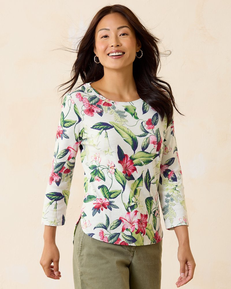 Ashby Isles Fancy Flora 3/4-Sleeve T-Shirt