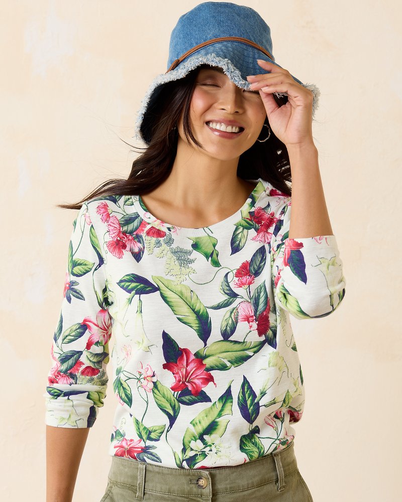 Ashby Isles Fancy Flora 3/4-Sleeve T-Shirt