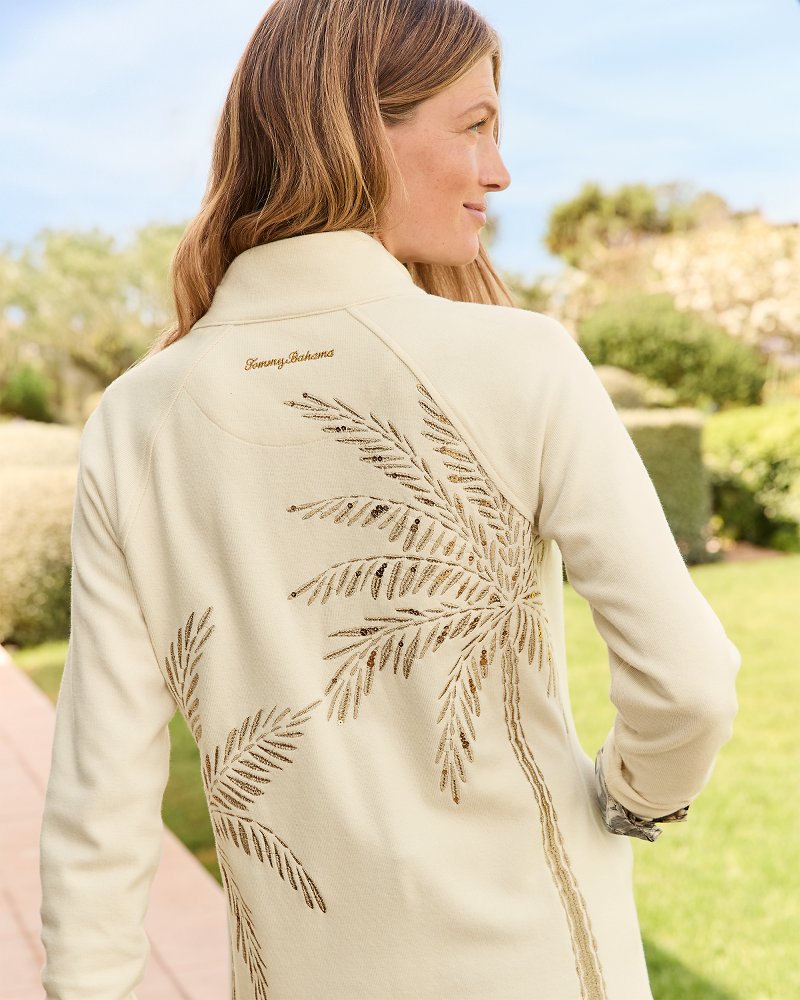 Aruba Portico Palma Embroidered Full-Zip Sweatshirt