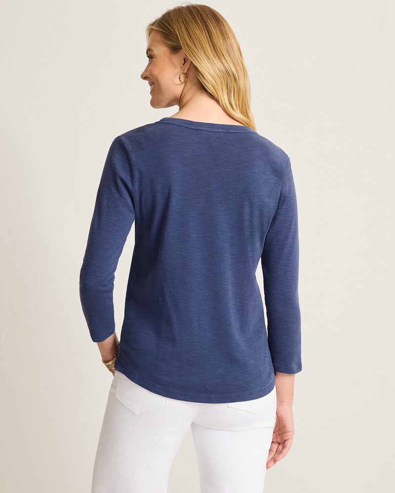 Collegiate Ashby Isles 3/4-Scoop-Neck T-Shirt