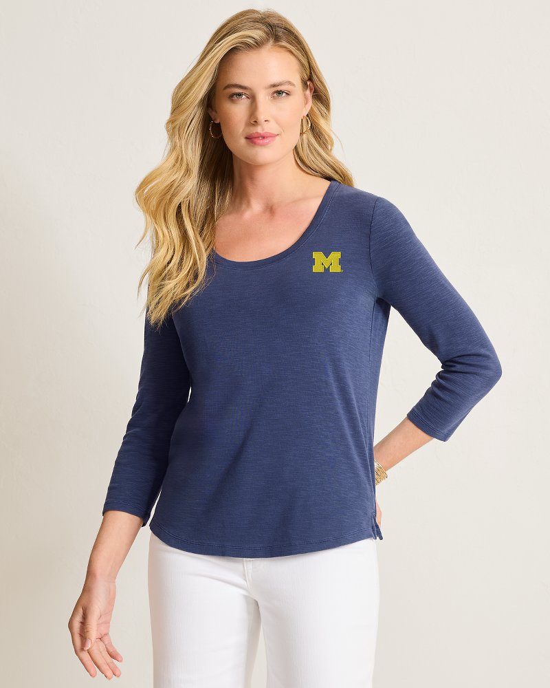 Collegiate Ashby Isles 3/4-Scoop-Neck T-Shirt