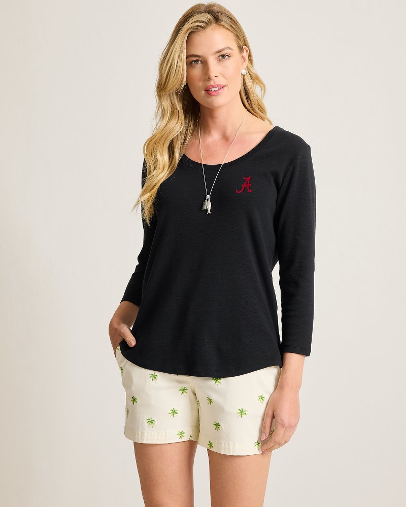 Collegiate Ashby Isles 3/4-Scoop-Neck T-Shirt