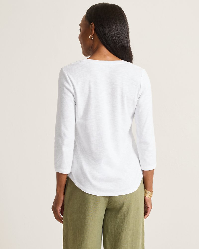 Collegiate Ashby Isles 3/4-Scoop-Neck T-Shirt