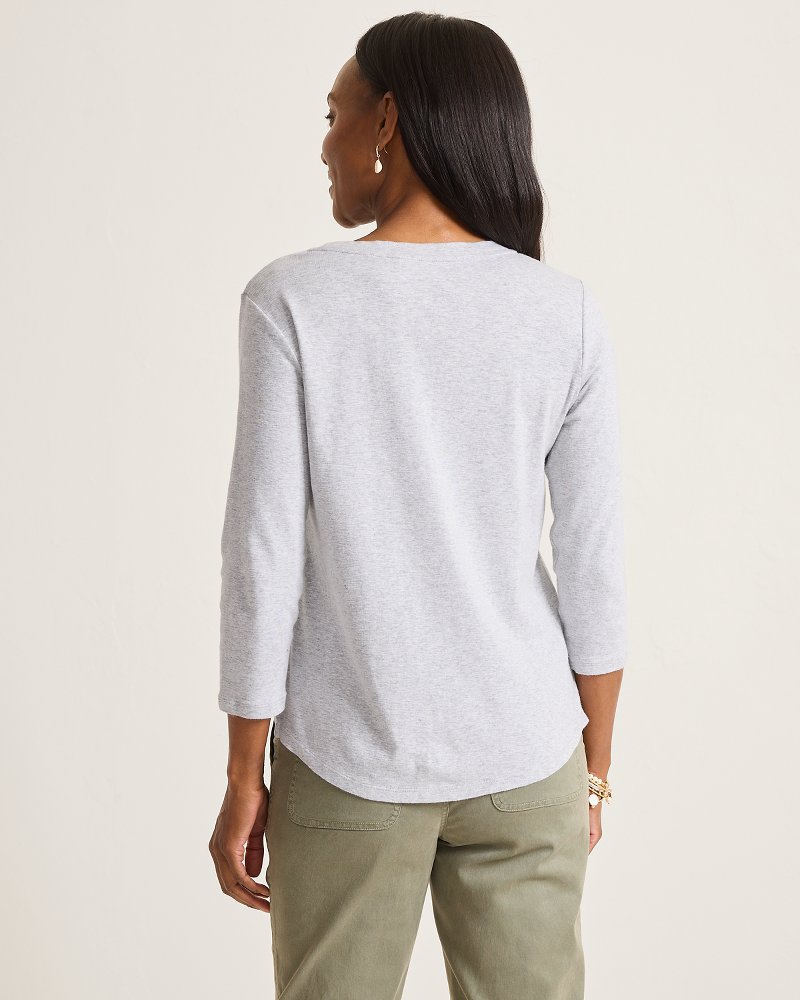 Collegiate Ashby Isles 3/4-Scoop-Neck T-Shirt