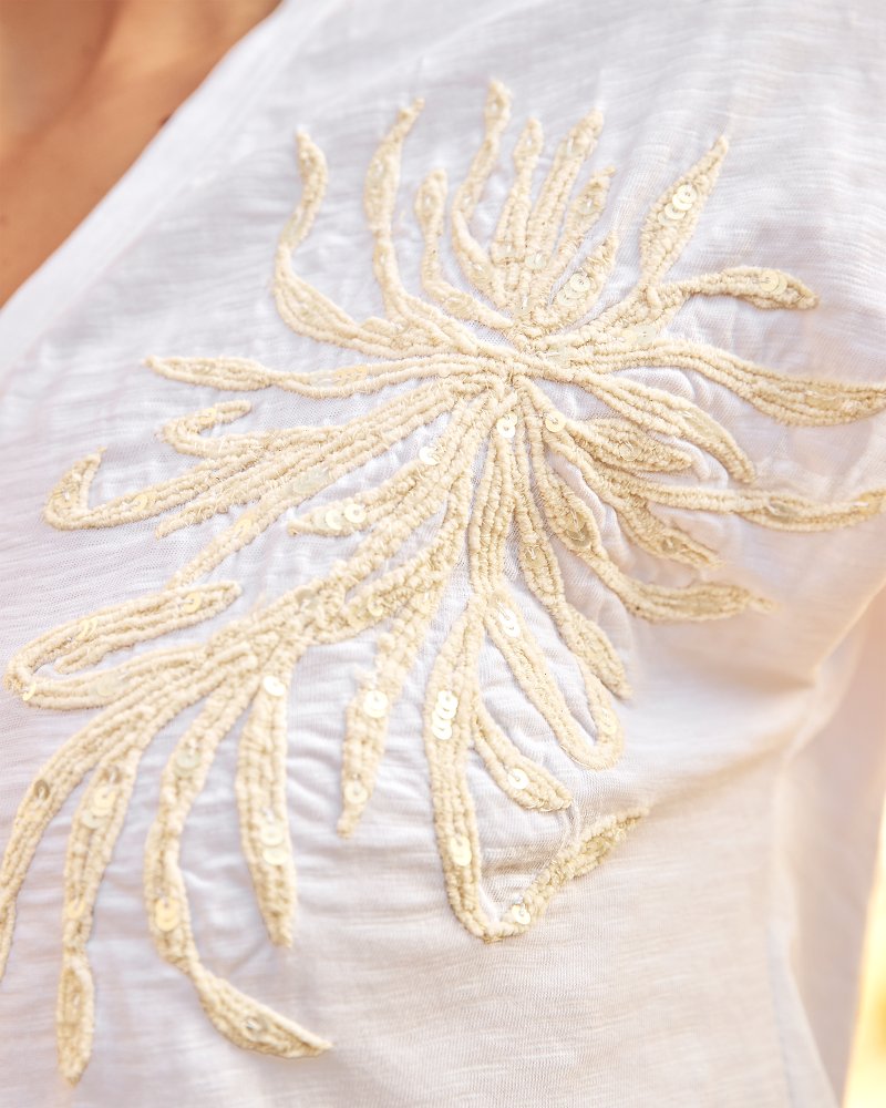 Tropic Twist Embroidered Lux T-Shirt