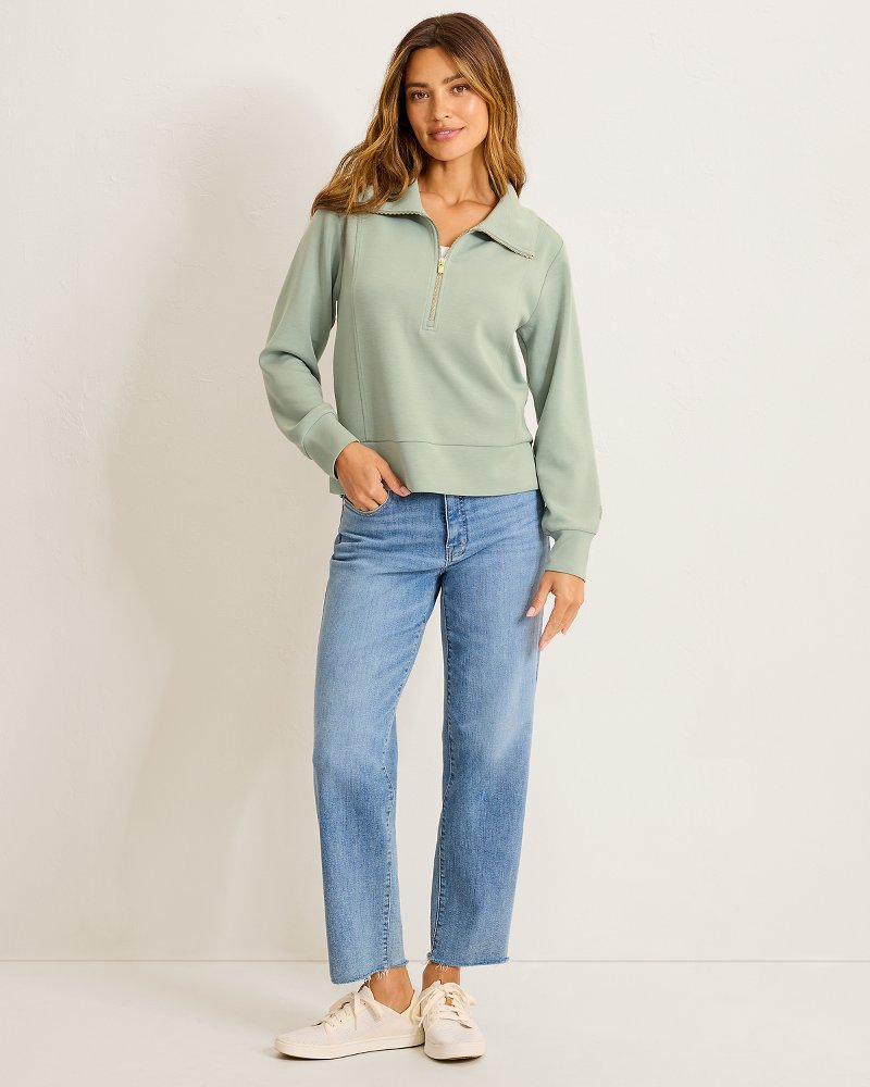 Palm Voyage Half-Zip Sweatshirt