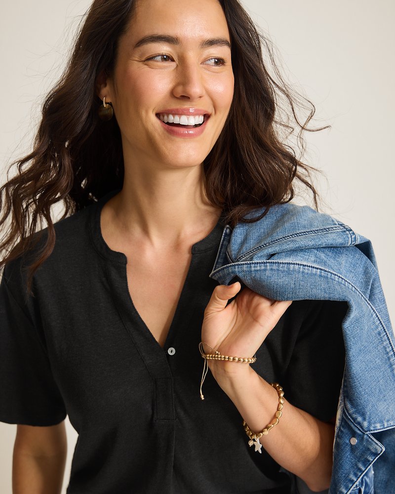 Thumbnail for Linnea Short-Sleeve Linen T-Shirt