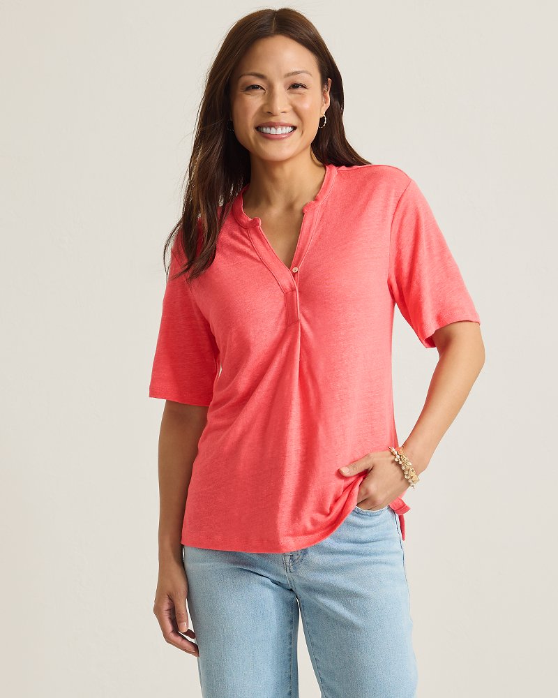 Linnea Short-Sleeve Linen T-Shirt