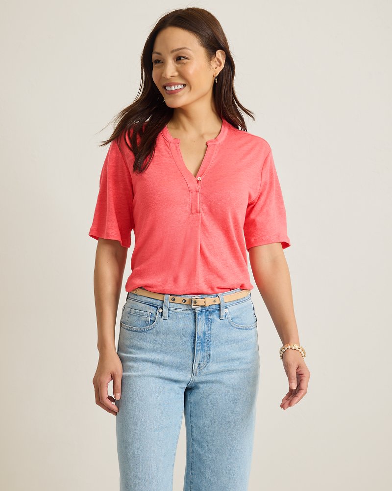 Linnea Short-Sleeve Linen T-Shirt