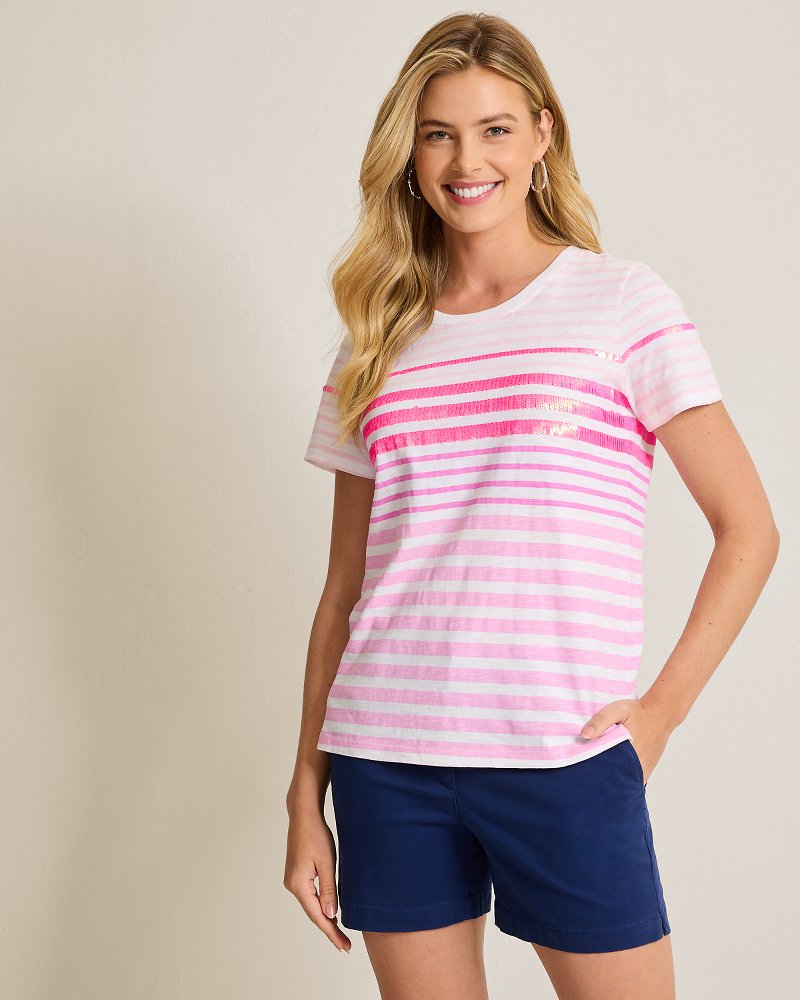 Sunrise Harbor Embellished Lux T-Shirt