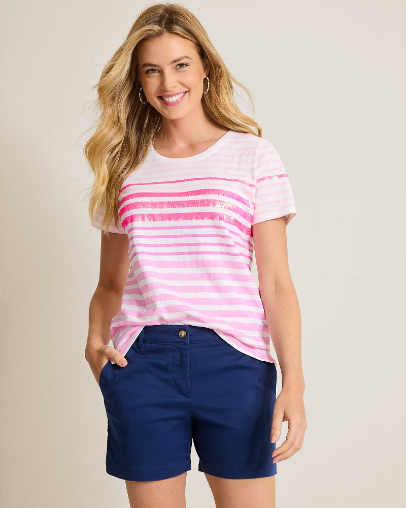 Sunrise Harbor Embellished Lux T-Shirt