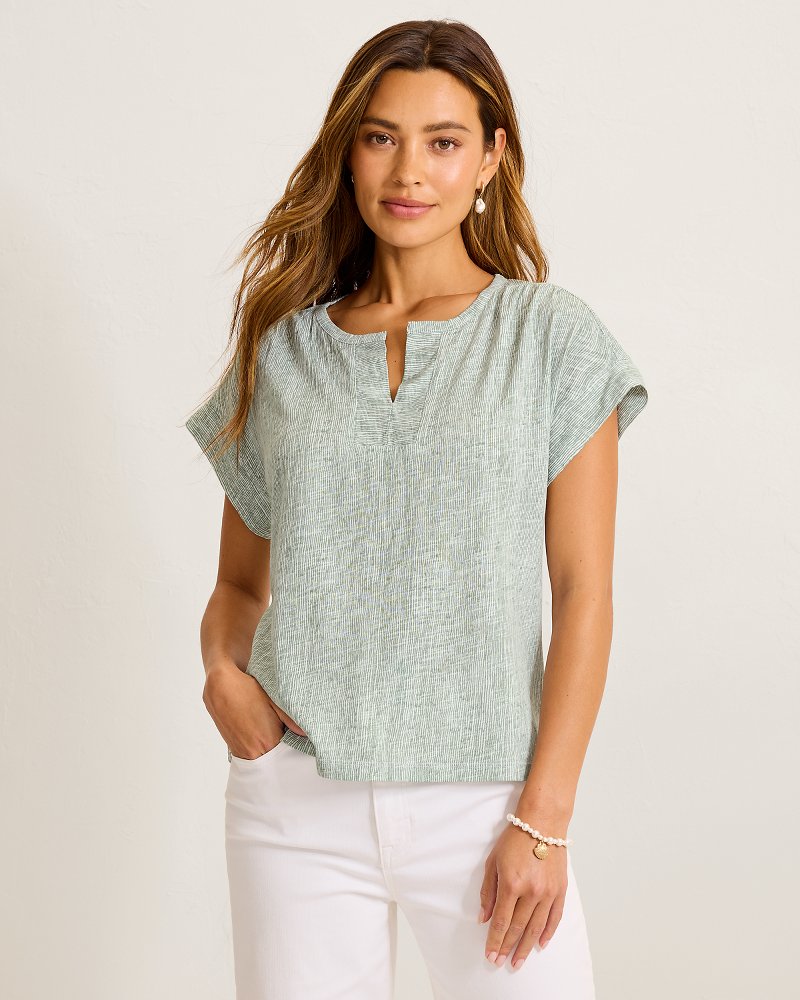 Gem Coast Shimmering Bay Short-Sleeve Top