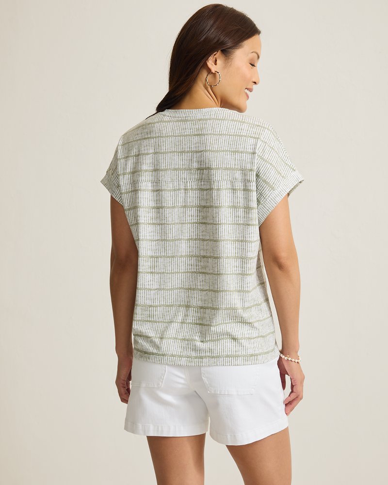 Thumbnail for Kauai Bungalow Bay V-Neck T-Shirt