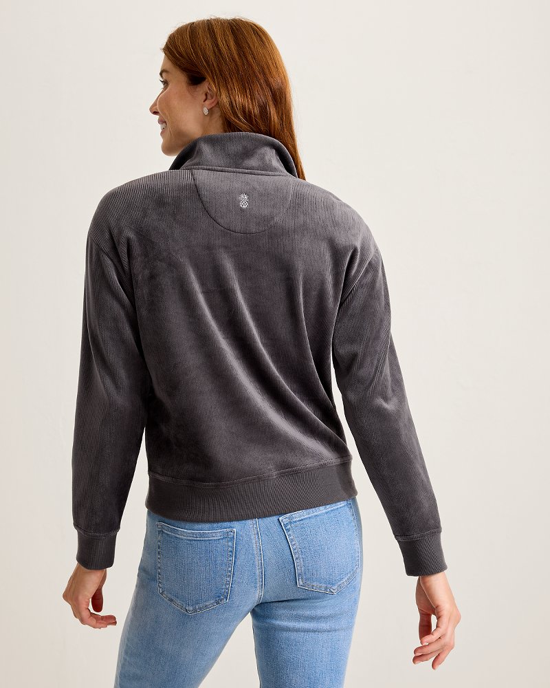 Cozy Cove Cord Half-Zip Sweatshirt