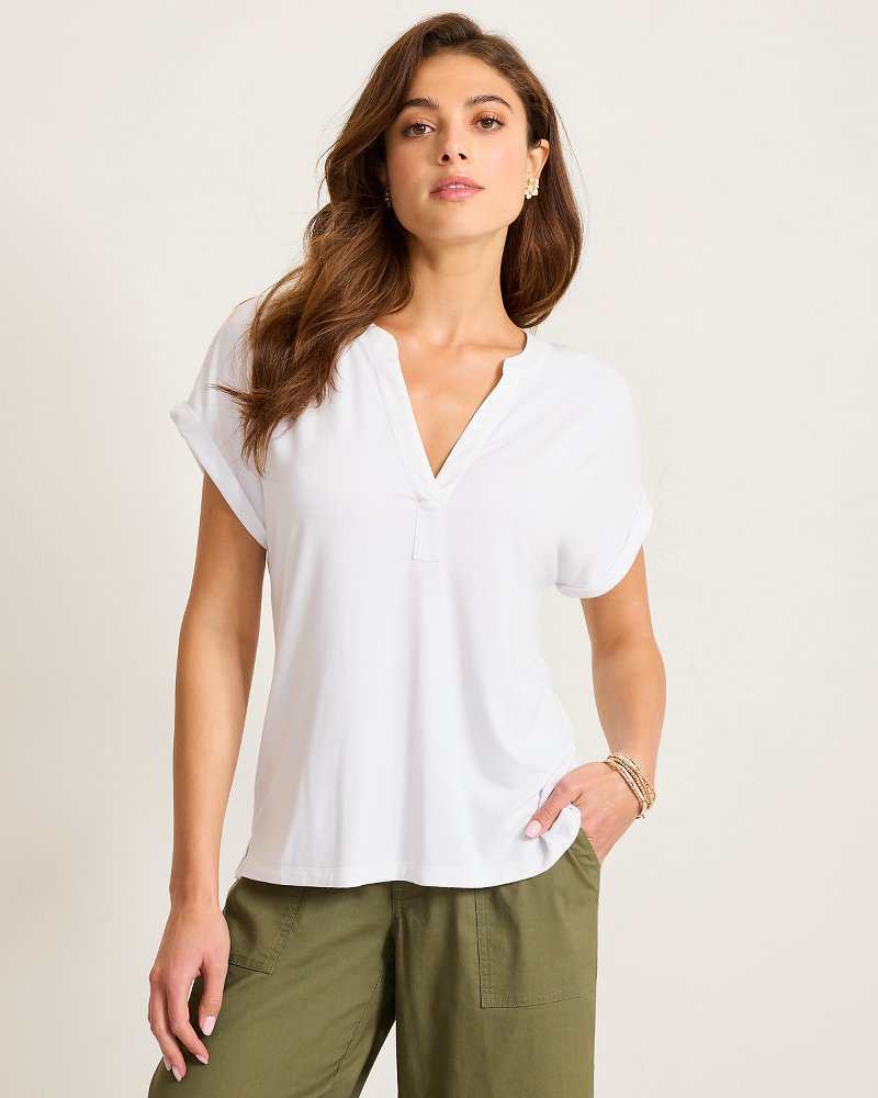Kauai Split-Neck T-Shirt