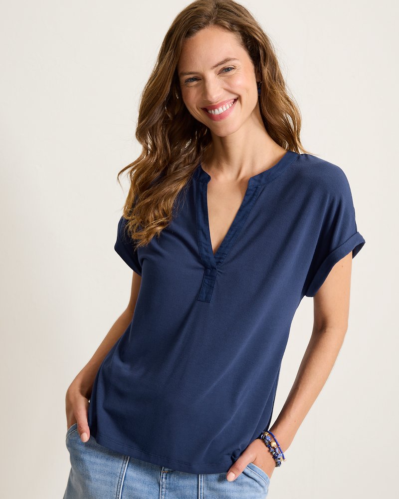 Kauai Split-Neck T-Shirt