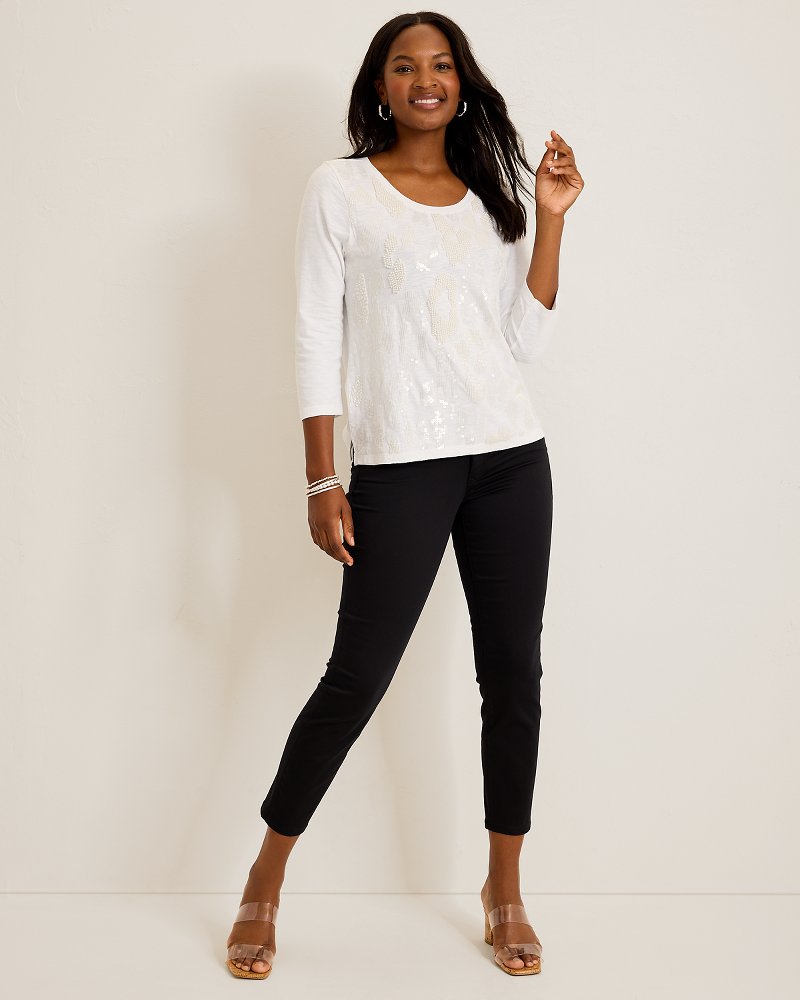 Cheetah Cove Beaded Lux T-Shirt