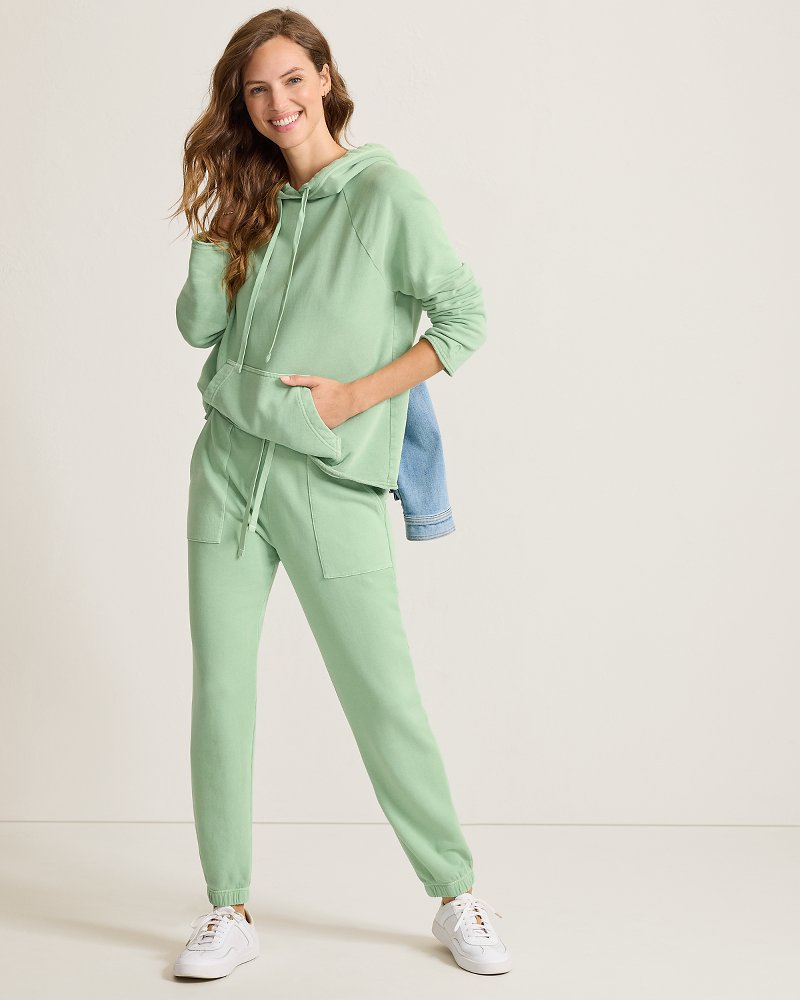 Marina Del Mar Raw-Edge Hoodie