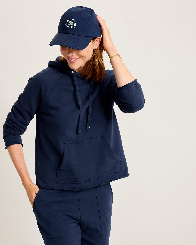 Marina Del Mar Raw-Edge Hoodie