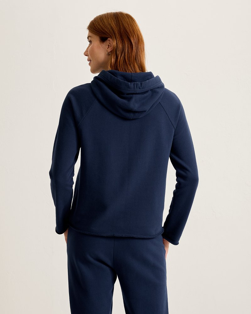 Marina Del Mar Raw-Edge Hoodie thumbnail 3