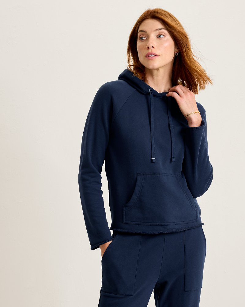 Marina Del Mar Raw-Edge Hoodie thumbnail 5