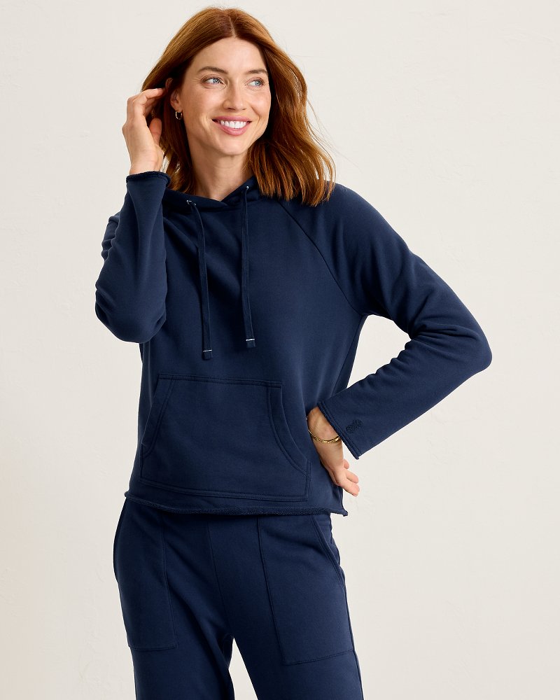 Marina Del Mar Raw-Edge Hoodie