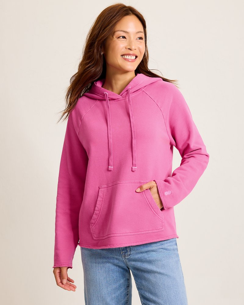 Marina Del Mar Raw-Edge Hoodie