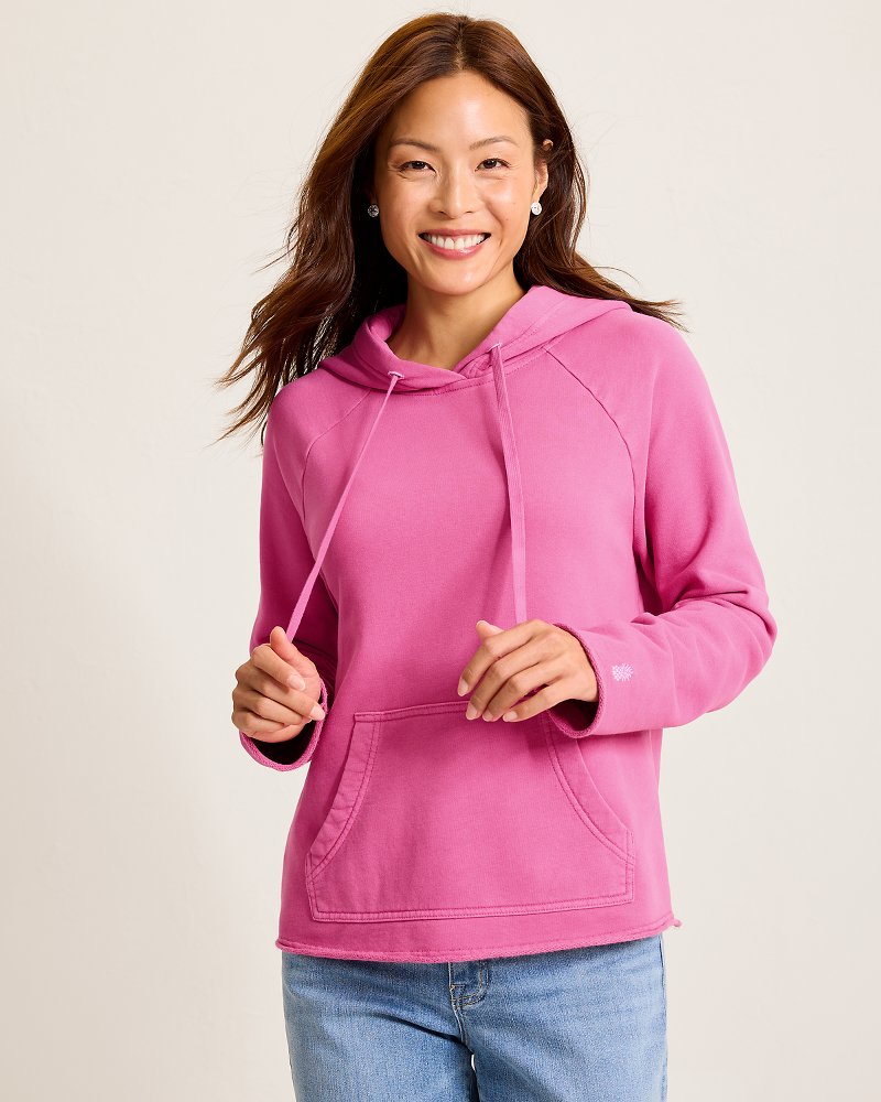 Marina Del Mar Raw-Edge Hoodie