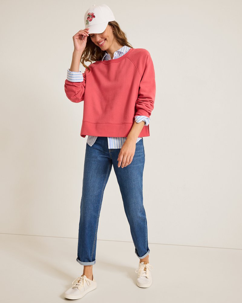 Marina Del Mar Relaxed Crew Sweatshirt