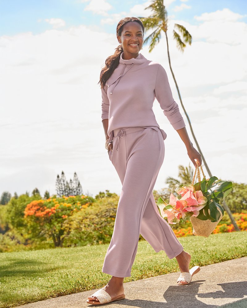 スーツ W double maximum travel pants OVY KAJA Palm Voyage Wide-Leg Pants