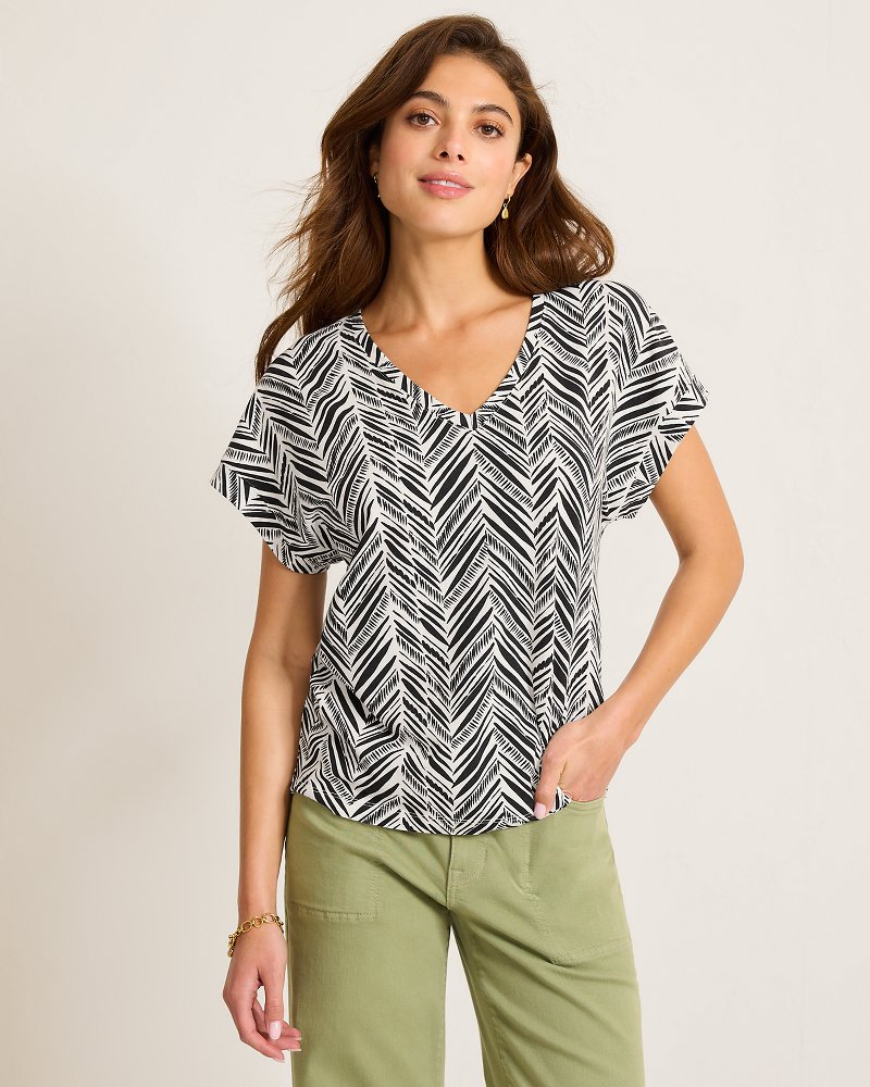 Kauai Seaside Sketch V-Neck T-Shirt